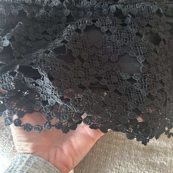 NWT black dress. Lace feel with lining. So sweet for NYE. Or anytime. - Picture 3 of 4